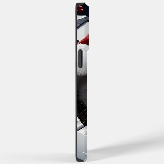 Coques Case-Mate iPhone Kitten de Noël 3D (Verso / Droite)