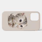 Coques Case-Mate iPhone Kitten Main tiré mignon bébé animal simple (Verso (horizontal))