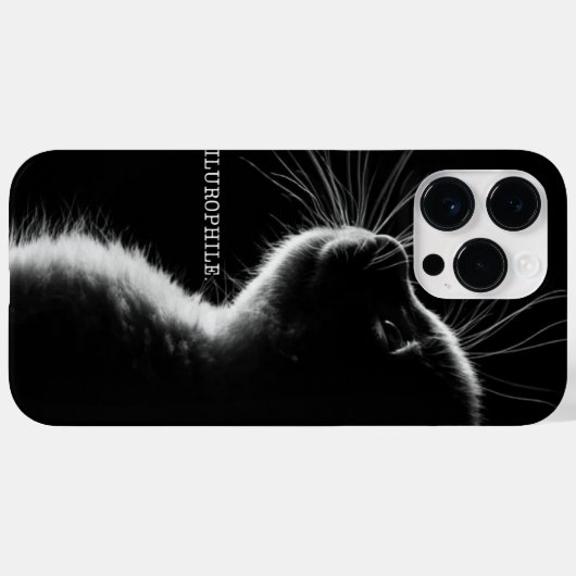 Coques Case-Mate iPhone Kitten noir "Aurophile" (Verso (horizontal))