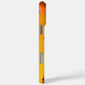 Coques Case-Mate iPhone KITTY CAT, KITTEN JAUNE BLEU ROSES Gem Monogramme (Verso / Droite)