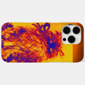 Coques Case-Mate iPhone KITTY CAT, KITTEN JAUNE BLEU ROSES Gem Monogramme (Verso (horizontal))