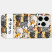 Coques Case-Mate iPhone Kitty Cats Personnalisé (Verso (horizontal))
