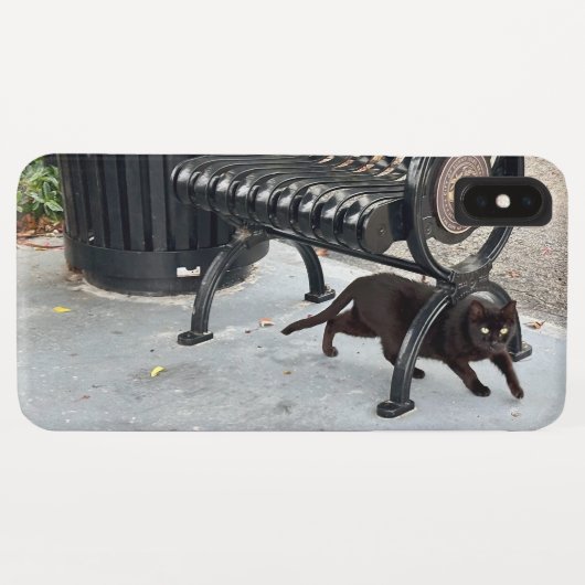 Coques Case-Mate iPhone Kitty dans le parc (Dos (Horizontal))