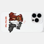 Coques Case-Mate iPhone Kitty et Puppy, Modifier votre texte (Verso (horizontal))