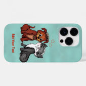 Coques Case-Mate iPhone Kitty et Puppy, Modifier votre texte (Verso (horizontal))
