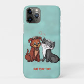Coques Case-Mate iPhone Kitty et Puppy, Modifier votre texte (Dos)
