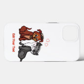 Coques Case-Mate iPhone Kitty et Puppy, Modifier votre texte (Verso (horizontal))