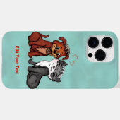 Coques Case-Mate iPhone Kitty et Puppy, Modifier votre texte (Verso (horizontal))