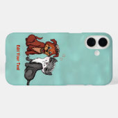 Coques Case-Mate iPhone Kitty et Puppy, Modifier votre texte (Verso (horizontal))