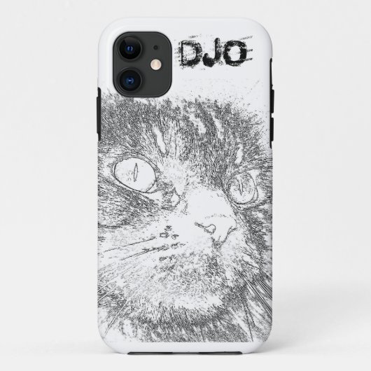 Coques Case-Mate iPhone Kitty personnalisé font face au contour (Dos)