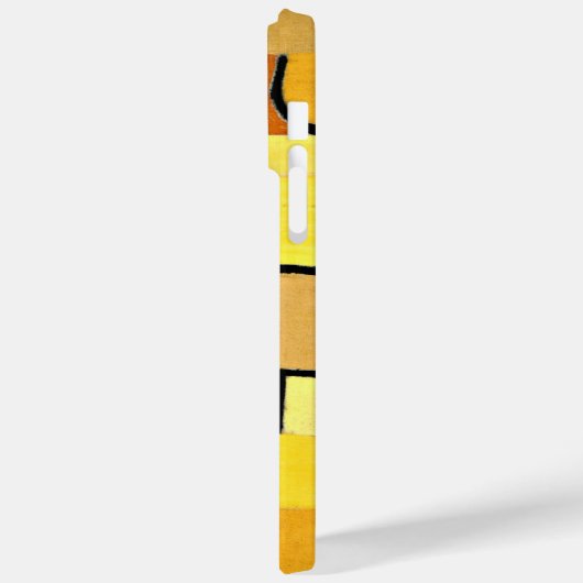 Coques Case-Mate iPhone Klee - Caractères en Jaune (Verso / Gauche)