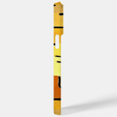 Coques Case-Mate iPhone Klee - Caractères en Jaune (Verso / Droite)