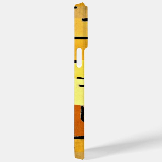 Coques Case-Mate iPhone Klee - Caractères en Jaune (Verso / Droite)