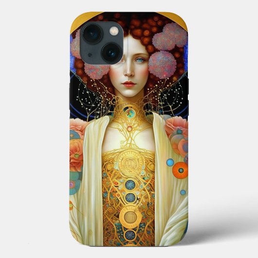 Coques Case-Mate iPhone Klimt Inspiré Queen Goddess Imaginaire Art (Verso)