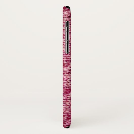 Coques Case-Mate iPhone Knit câblé par fil rose (Dos/Gauche)