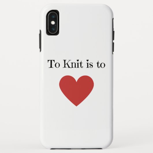 Coques Case-Mate iPhone Knit est aimer - (Dos)