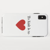 Coques Case-Mate iPhone Knit est aimer - (Dos (Horizontal))