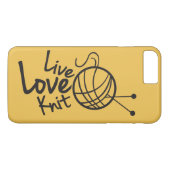 Coques Case-Mate iPhone Knit vivant | d'amour tricotant (Dos (Horizontal))