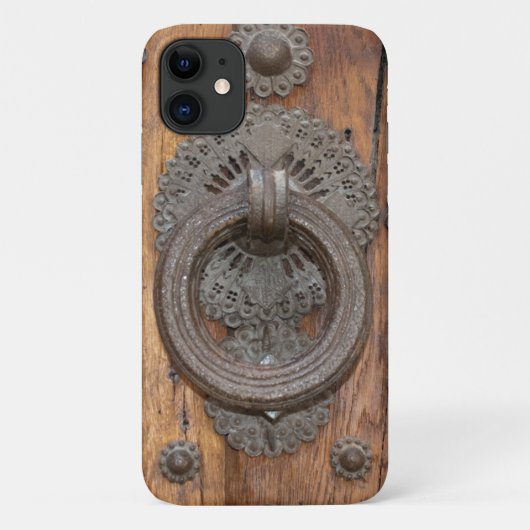 Coques Case-Mate iPhone Knocker médiéval sur la vieille porte espagnole en (Dos)