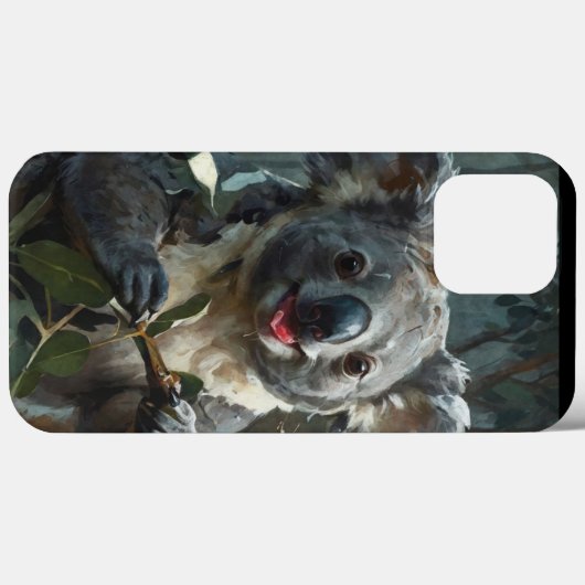 Coques Case-Mate iPhone Koala et Eucalypts (Verso (horizontal))