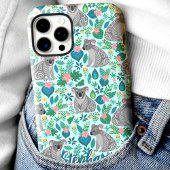 Coques Case-Mate iPhone Koala Floral Modèle Nom personnalisé