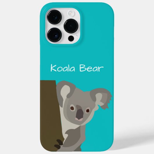 Coques Case-Mate iPhone Koala mignon personnalisé (Verso)