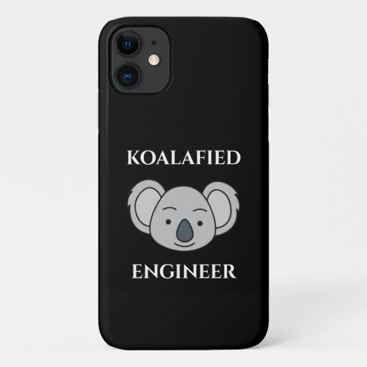 Coques Case-Mate iPhone Koalafied Engineer Cute Koala Funny Job Pun (Dos)