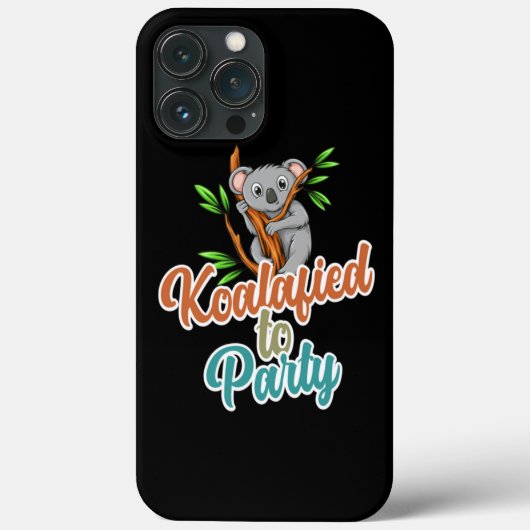 Coques Case-Mate iPhone Koalafied pour Party Qualified jeu de mots Mignon (Verso)