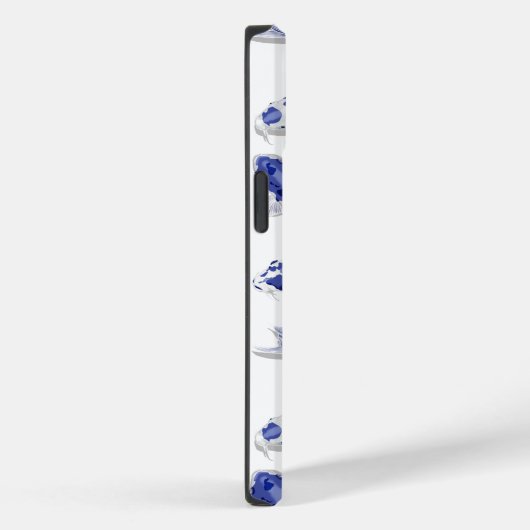 Coques Case-Mate iPhone Koi bleu et blanc (Verso / Droite)