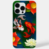 Coques Case-Mate iPhone Koi Poisson Blanc Lotus Lily Pad Pond (Verso)