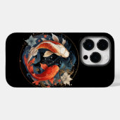 Coques Case-Mate iPhone Koi Poisson Rouge Blanc Yang Yang Japonais Flux d' (Verso (horizontal))