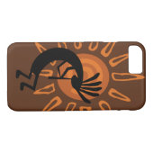 Coques Case-Mate iPhone Kokopelli Sun Rustic Brown (Dos (Horizontal))
