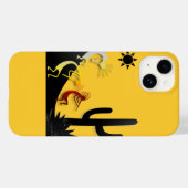 Coques Case-Mate iPhone Kokopelli sur la route sous le soleil (Verso (horizontal))