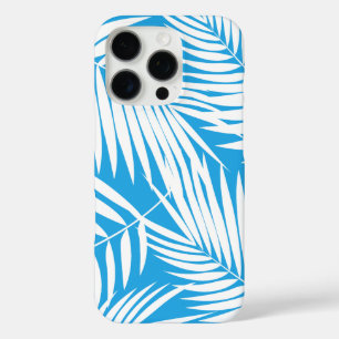 Coques iPhone 16 Pro Kona Palms Hawaiian Leaf Tropical Blue