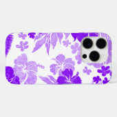 Coques Case-Mate iPhone Kona Times Hibiscus Hawaiian Ingénié violet (Verso (horizontal))