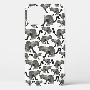 Case-Mate iPhone Case Kool noir aquarelle chaton