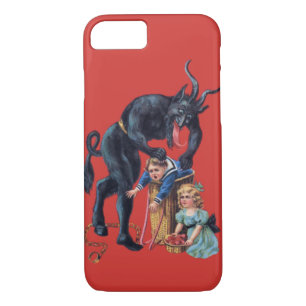 Case-Mate iPhone Case krampus de Noël antique rouge