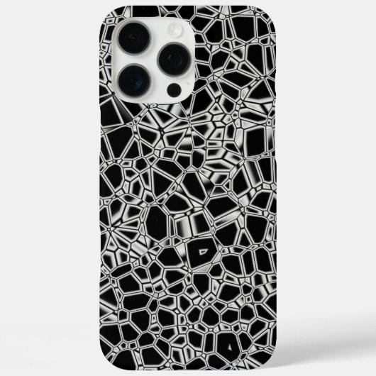Coques Case-Mate iPhone Kryptonite noir blanc abstrait (Verso)