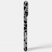 Coques Case-Mate iPhone Kryptonite noir blanc abstrait (Verso / Droite)