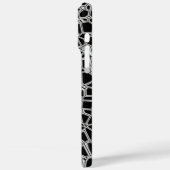 Coques Case-Mate iPhone Kryptonite noir blanc abstrait (Verso / Gauche)