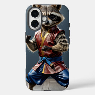 Coques iPhone 16 Kung fu Raccoon