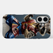 Coques Case-Mate iPhone Kung fu Raccoon (Verso (horizontal))