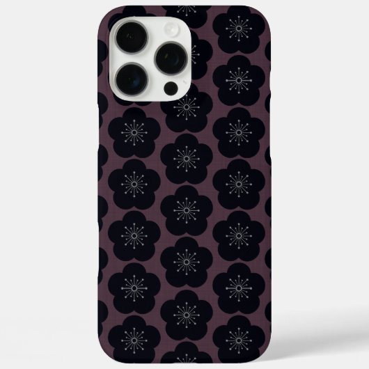 Coques Case-Mate iPhone KURO UME - Seamless - Bordeaux (Verso)