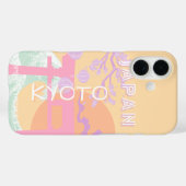 Coques Case-Mate iPhone Kyoto Japan Travel Art, Orange Pastel Art (Verso (horizontal))