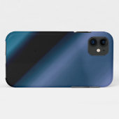 Coques Case-Mate iPhone L vague résumé Bleu-Noir (Dos (Horizontal))