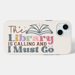 Coque iPhone 15 Mini La bibliothèque appelle et je dois y aller