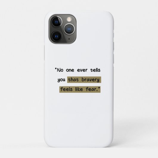 Coques Case-Mate iPhone La bravoure ressemble à la peur | Citation motivan (Dos)