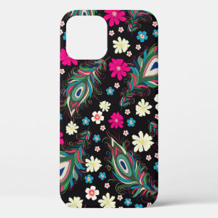 Case-Mate iPhone Case La broderie paon plumes motif sans soudure. Classe