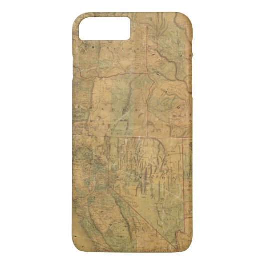 Coques Case-Mate iPhone La carte de Bancroft des états Pacifiques (Dos)