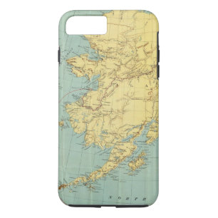 Coque iPhone 7 Plus La carte de McNally de couche-point de l'Alaska
